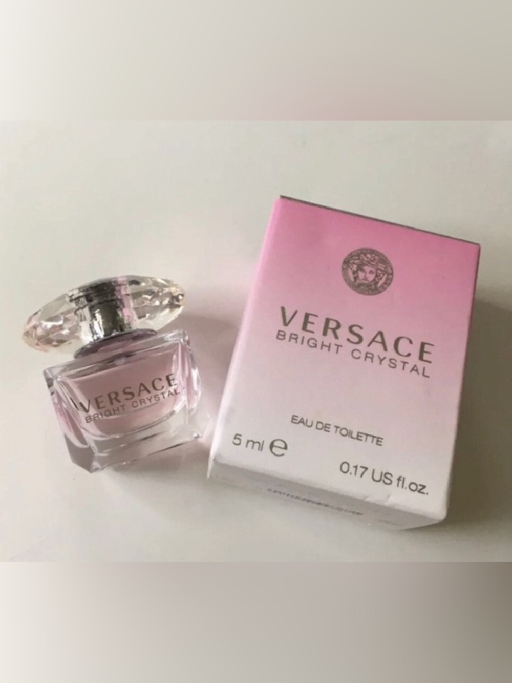 Versace Bright Crystal Mini Perfume - Light Pink Bottle